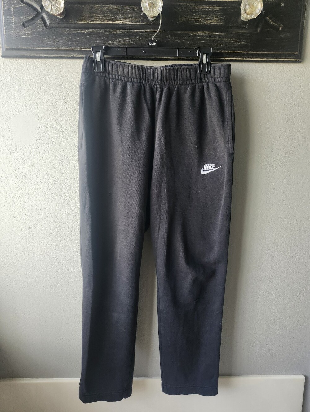 Nike Black Open Bottom Sweatpants